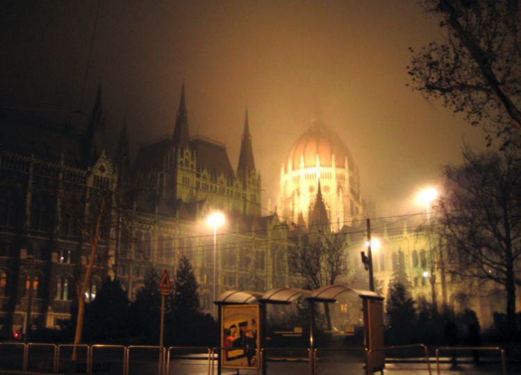 Hungarian Parliament Budapest New Year 2019 2020