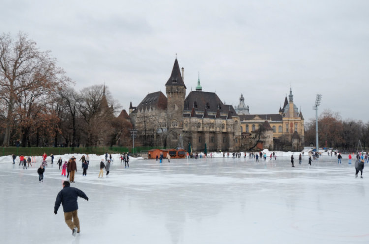 Vajdahunyad Castle and Ice Rink Budapest 2019 2020